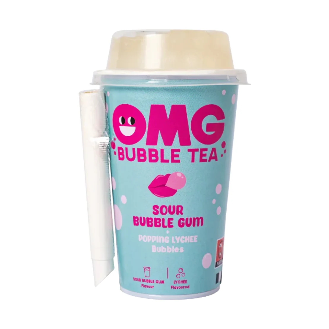 OMG Té de burbujas Chicle ácido de lichi